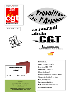 nexter journal - Union Locale des syndicats CGT du Canton Roannais