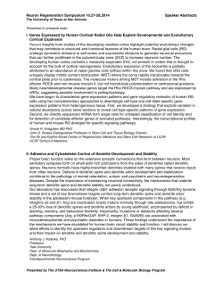 Speaker Abstracts - UTSA Neurosciences Institute