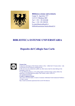 Download (PDF, 9p, 1mb) - Biblioteca estense universitaria, Modena