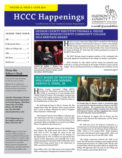 June 2014 - Hudson County Community College