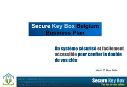 Secure Key Box Belgium Business Plan