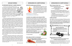 Feuillet des 21 et 28 d&eacute;cembre 2014 - Paroisse Saint-Nicolas