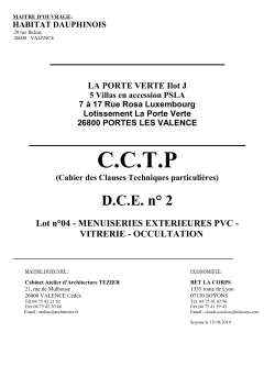 cctp 04 menuiseries exterieures pvc vitrerie occultation