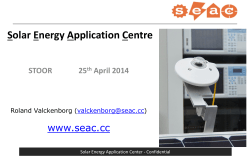 Solar Energy Application Centre