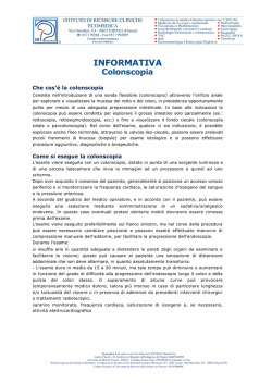Informativa Colonscopia