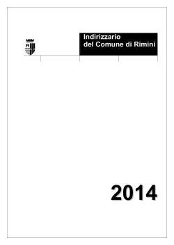 indirizzario Ufficio Stampa 2 OTTOBRE