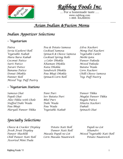 Download Rajbhog Indian Fusion Menu