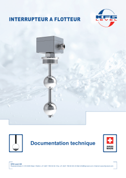 Documentation technique INTERRUPTEUR A