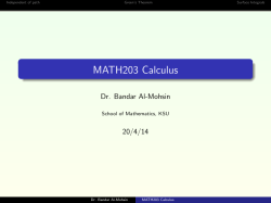 MATH203 Calculus