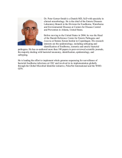 Dr. Peter Gerner-Smidt is a Danish MD, ScD with specialty
