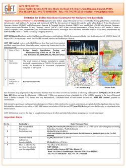 GIFT SEZ LIMITED Zonal Facility Centre, GIFT City, Block