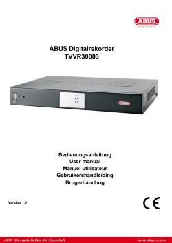 ABUS Digitalrekorder TVVR30003