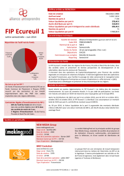 FIP Ecureuil 1 - Alliance Entreprendre