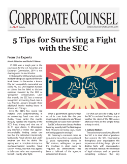 5 Tips for Surviving a Fight with the SEC