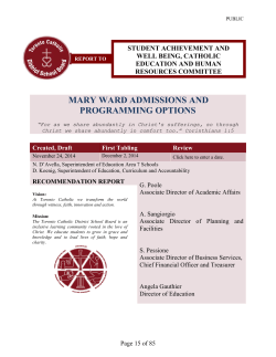 mary ward admissions and programming options