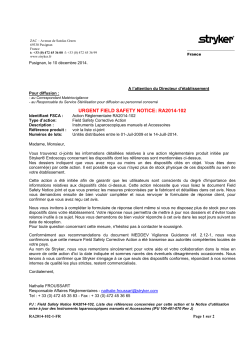Instrumentation coelioscopique - Stryker