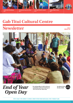 End of Year Open Day - Gab Titui Cultural Centre