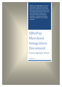 SBIePay Merchant Integration Document