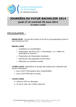 JFB 2014 IUT Arles