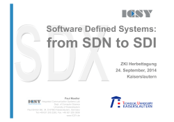 Software Defined Systems:
