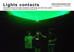 Lights contacts Interactive sound and light installation