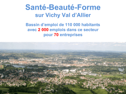 Dynamisme du p&ocirc;le Sant&eacute;-Beaut&eacute;-Forme du
