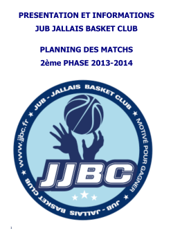 book JJBC 2ème phase 2013-2014