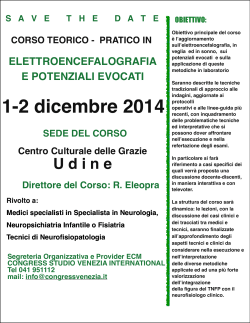 1-2 dicembre 2014 - congress studio venezia international