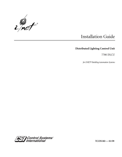 I/NET Installation Guide