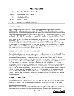 Hawkinsville Hydraulic Modeling - Hudson River