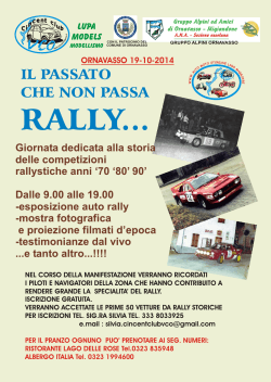 RALLY IN FIERA - Cincent Club VCO