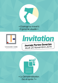 Journée Portes Ouvertes Jeudi 20 Novembre 2014