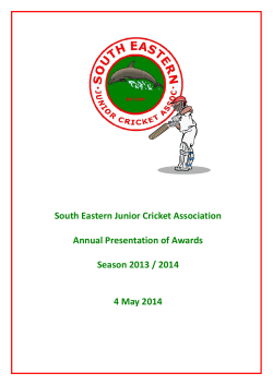 SEJCA Representative Awards