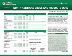 NORTH AMERICAN CRUDE AND PRODUCTS SCAN