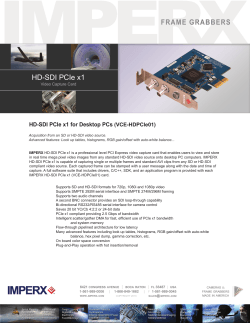 HD-SDI PCIe x1 - RMA Electronics