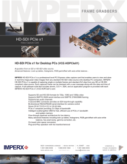 HD-SDI PCIe x1 - RMA Electronics