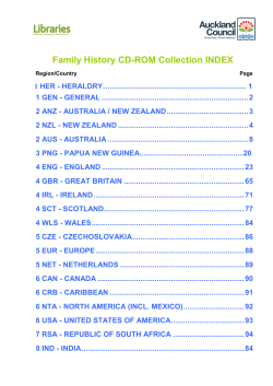 Family History CD-ROM Collection Index (pdf)