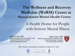 (WaRM) Center at - University of Massachusetts Medical School