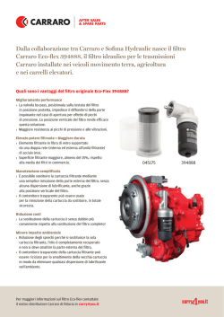 Dalla collaborazione tra Carraro e Sofima Hydraulic