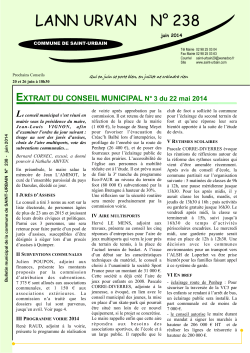 Bulletin n°238 juin 2014 - Saint