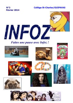Infoz n&deg;3 - St-Charles de Guipavas