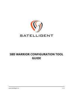 SBD WARRIOR CONFIGURATION TOOL GUIDE