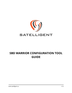 SBD WARRIOR CONFIGURATION TOOL GUIDE