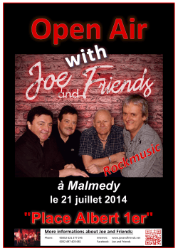 à Malmedy - Joe and Friends