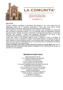 INFORMATORE 2014 n 13 - Parrocchia di san Pietro in Sala