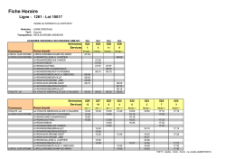 Fiche horaire Ligne 1261