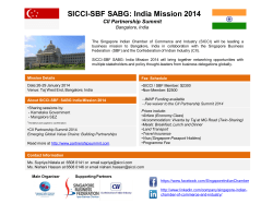 SICCI-SBF SABG: India Mission 2014