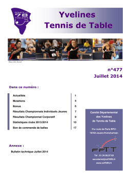 Yvelines TT n°477 - Comité départemental des Yvelines