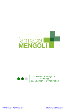 15ottobre - Farmacia Mengoli – Galatina (Lecce)