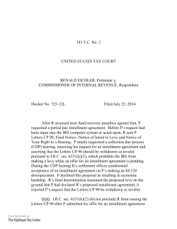 143 T.C. No. 2 UNITED STATES TAX COURT RENALD